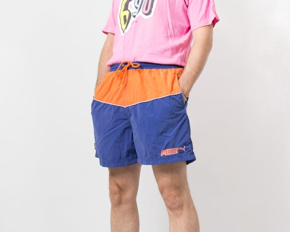 PUMA shorts 90's vintage athletic gym nylon men s… - image 4