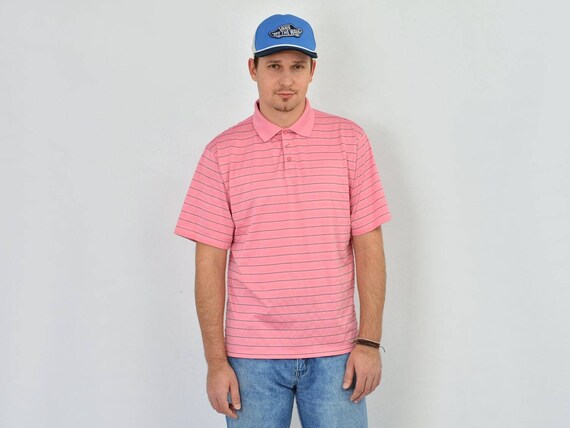 Calvin Klein Polo SHIRT Salmon Vintage 