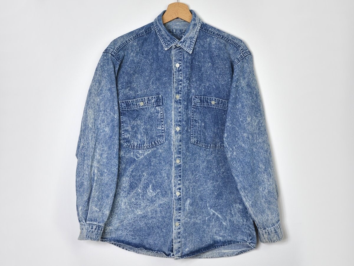 【U LAN】Needs Overfit Washed Denim Shirt Needs Overfit Washed Denim Shirt - ULAN | 60% - Asian