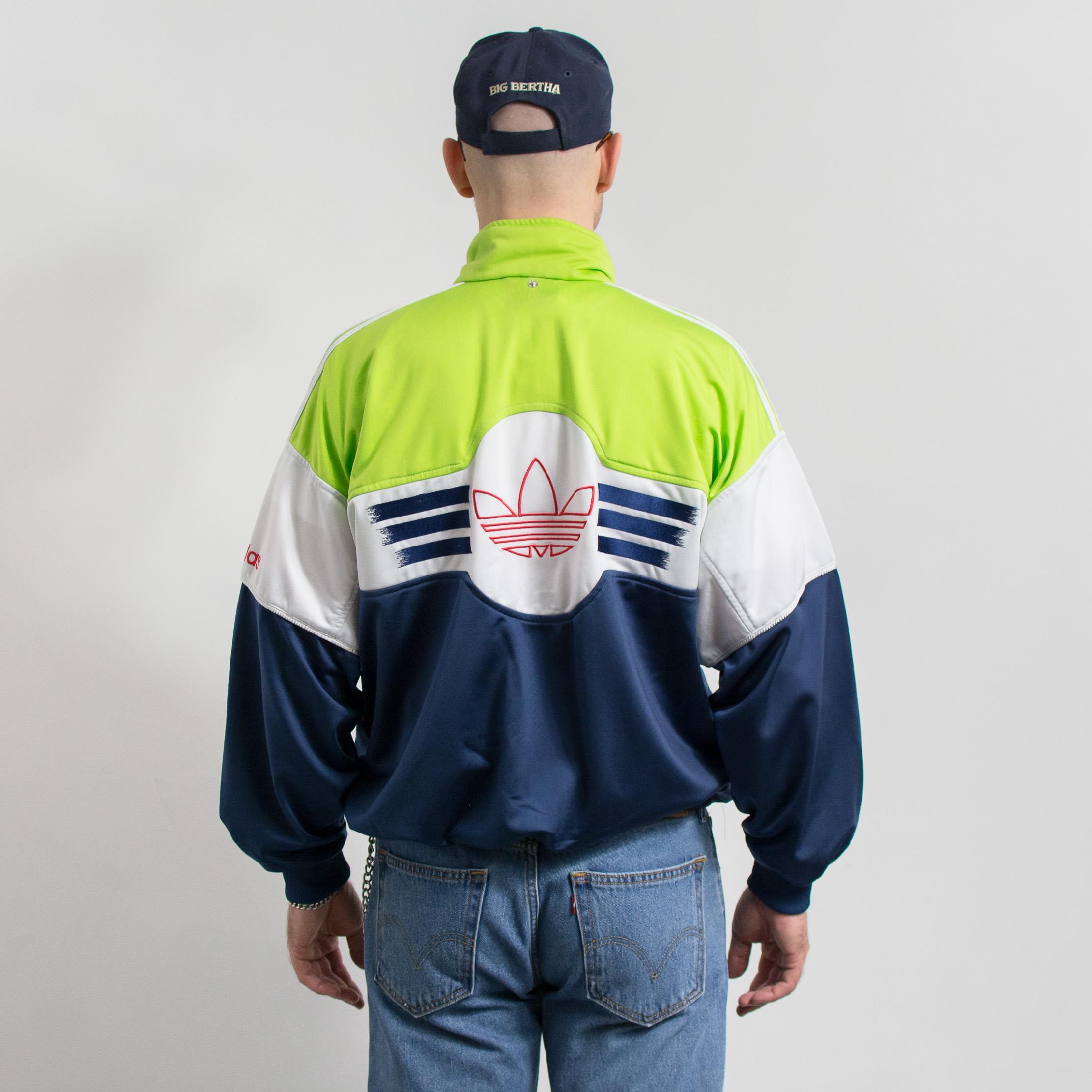 Vintage 90s Adidas Zip-up Track Jacket Colorblock L - Etsy Vintage 90s Adidas Zip-up Track Jacket Colorblock L - Etsy