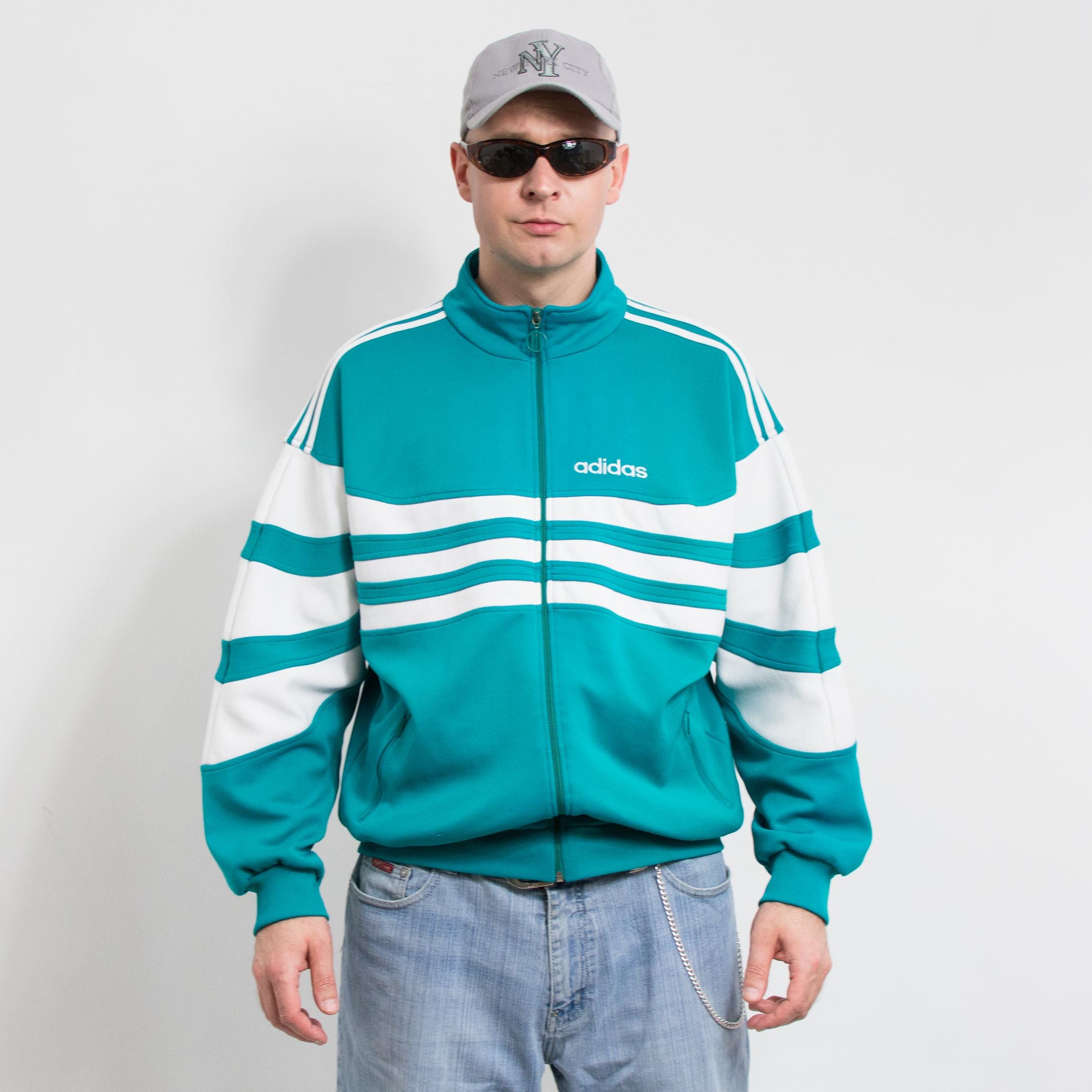 80s Adidas Jacket - Etsy 80s Adidas Jacket - Etsy
