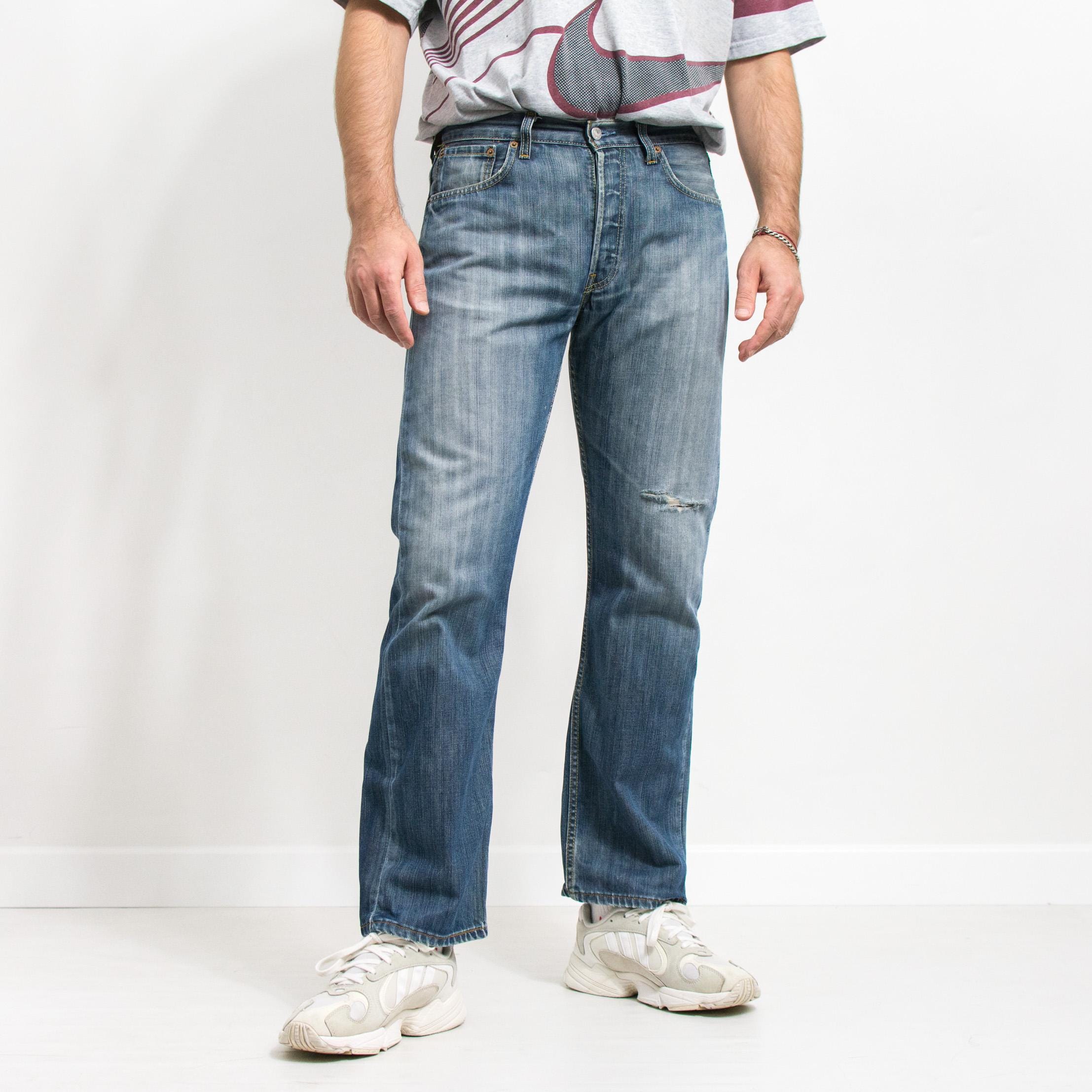 Levi's 501 デニムジーンズ ハリスツイード　W30 L32 ビンテージ90's○DEADSTOCK Levi's 501 PRESHRUNK表記W36 L
