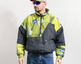 Vintage 90s Oversized Ski Puffer Bomber Jacket Men's S