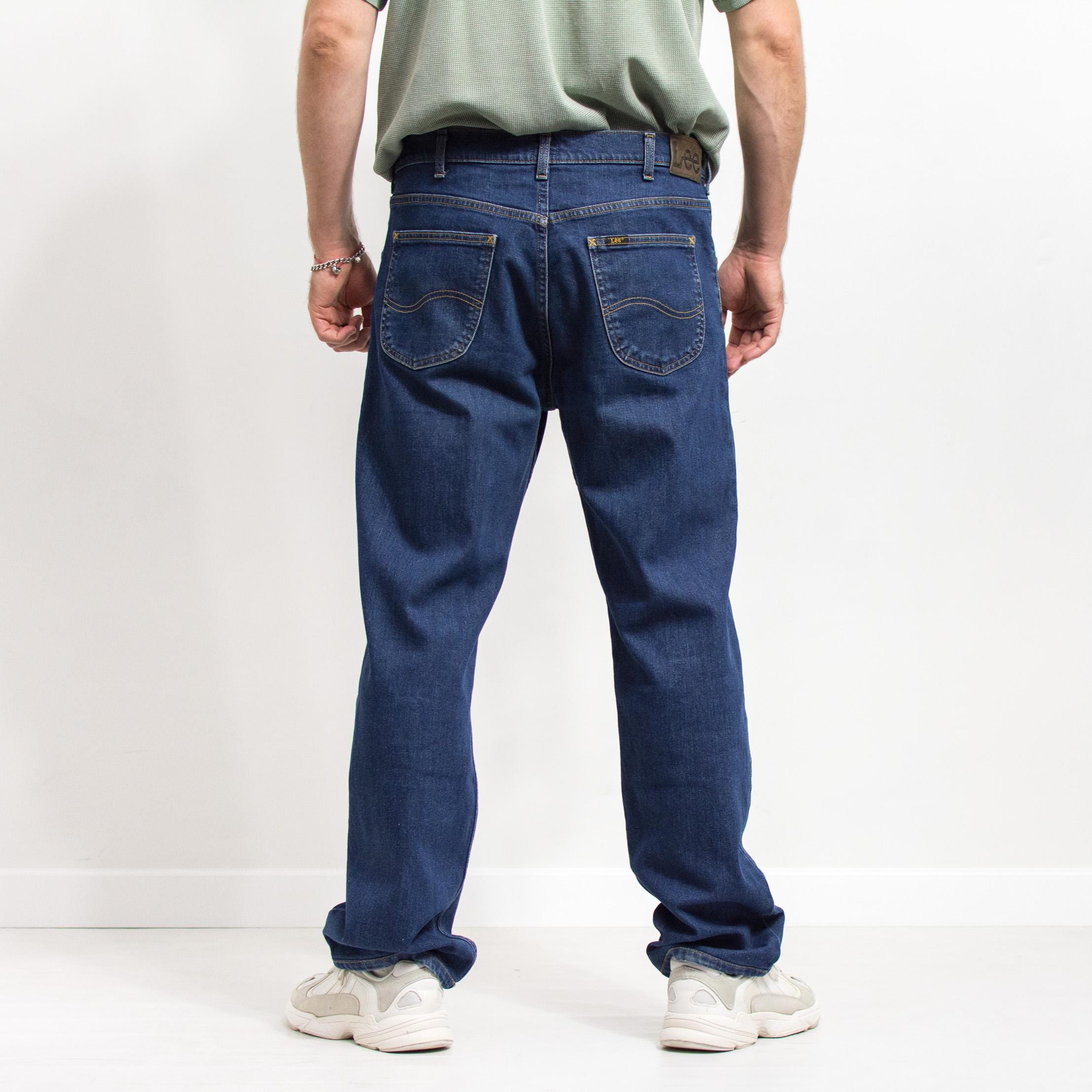 LEE Jeans Blue Denim Straight Leg Zip Fly Men Size W38 L31 - Etsy