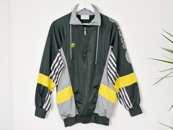 Adidas tracksuit top Vintage 90's Track jacket sweatshirt | Etsy 90'S Adidas Track Top 3 Stripe Jacket