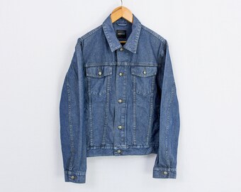 Vintage Blue Denim Jacket Mexx Y2k Jean Men Trucker Large - Etsy