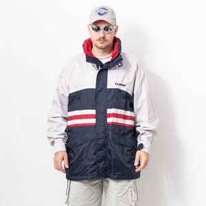 Hummel windbreaker 90&#39;s vintage hooded jacket men size XXL