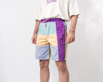 Color block shorts 90s clearance