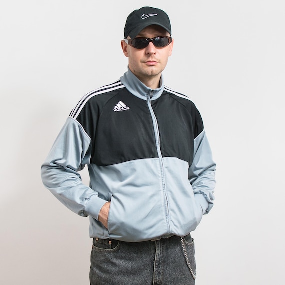 ADIDAS Tracksuit Top, Vintage Y2K Track Jacket Men's M - Etsy