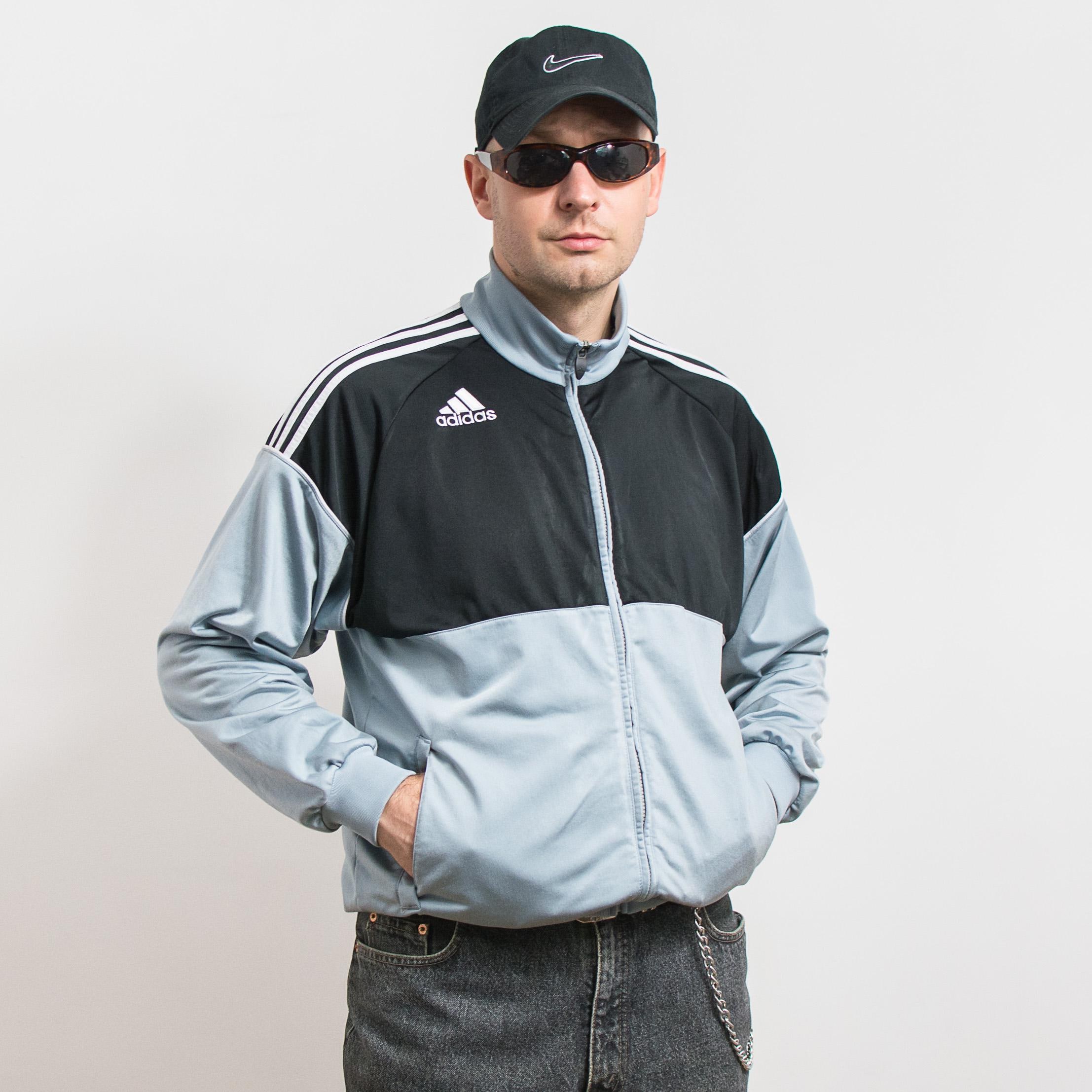 ADIDAS Tracksuit Top, Vintage Y2K Track Jacket Men's M - Etsy