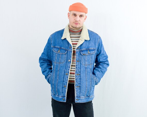 Lee Sherpa Denim Jacket Vintage Y2k 