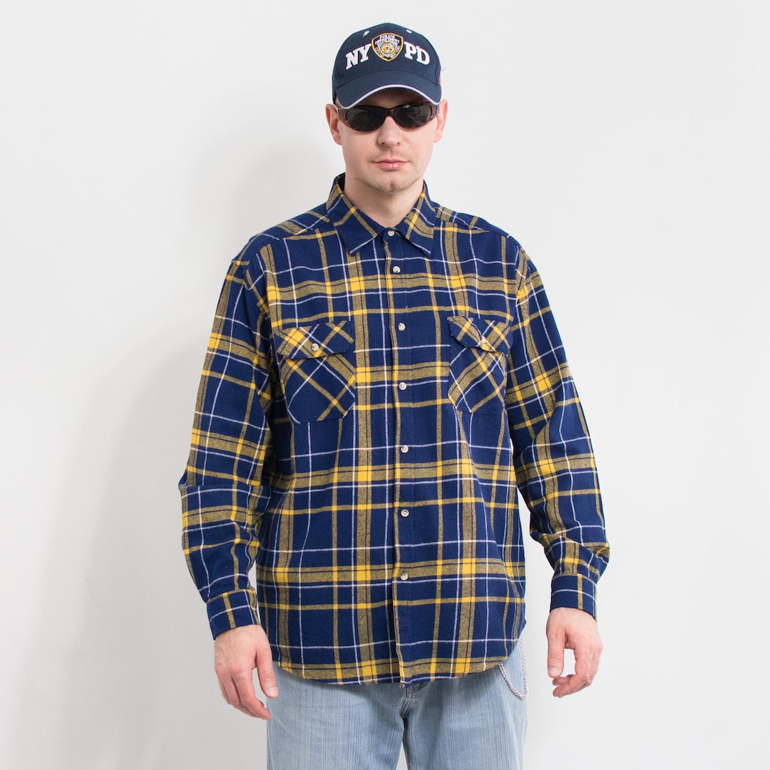 Camicia in flanella - BLU - - 10.00