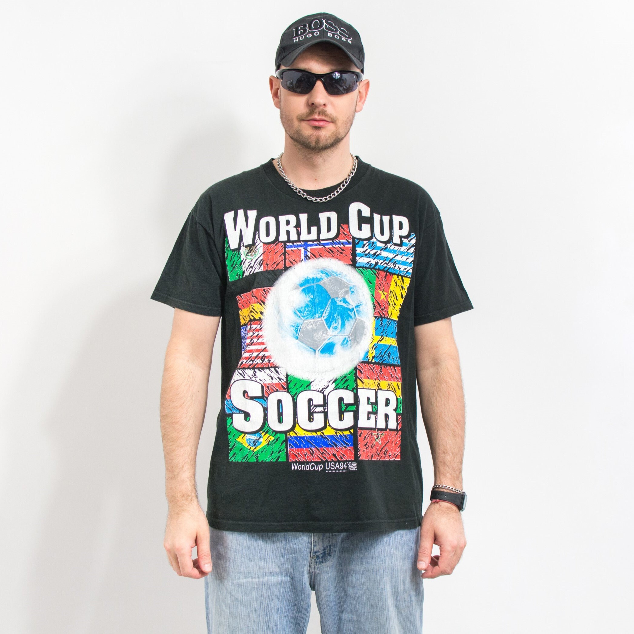 World Cup 1994 T-shirt Vintage USA Mundial Soccer Top Top