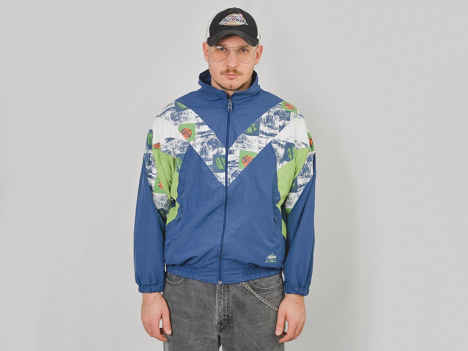 bright windbreaker jacket