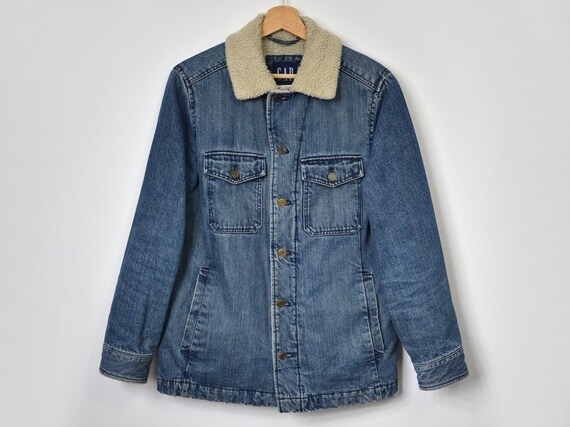 GAP Sherpa Jacket Denim Oversized 