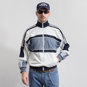 ADIDAS 80年代 ヴィンテージ トラックジャケット ジップアップ マルチ