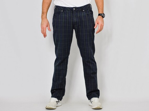 checkered jeans for men