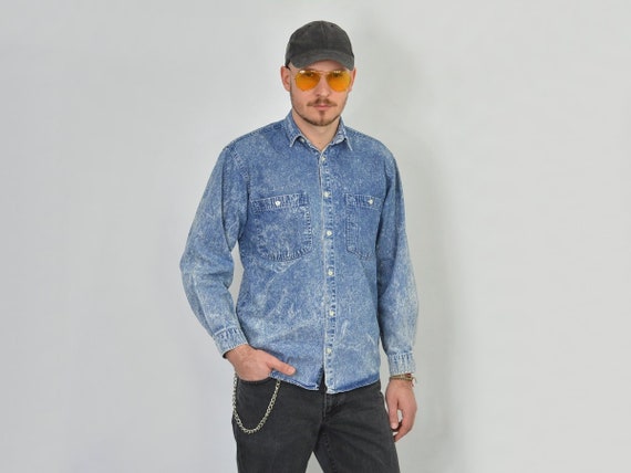 Share 149+ mens denim button down shirt best