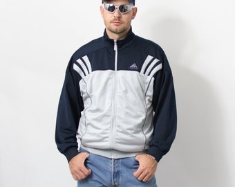 Vintage 90's ADIDAS track jacket zip up sweatshirt men size L