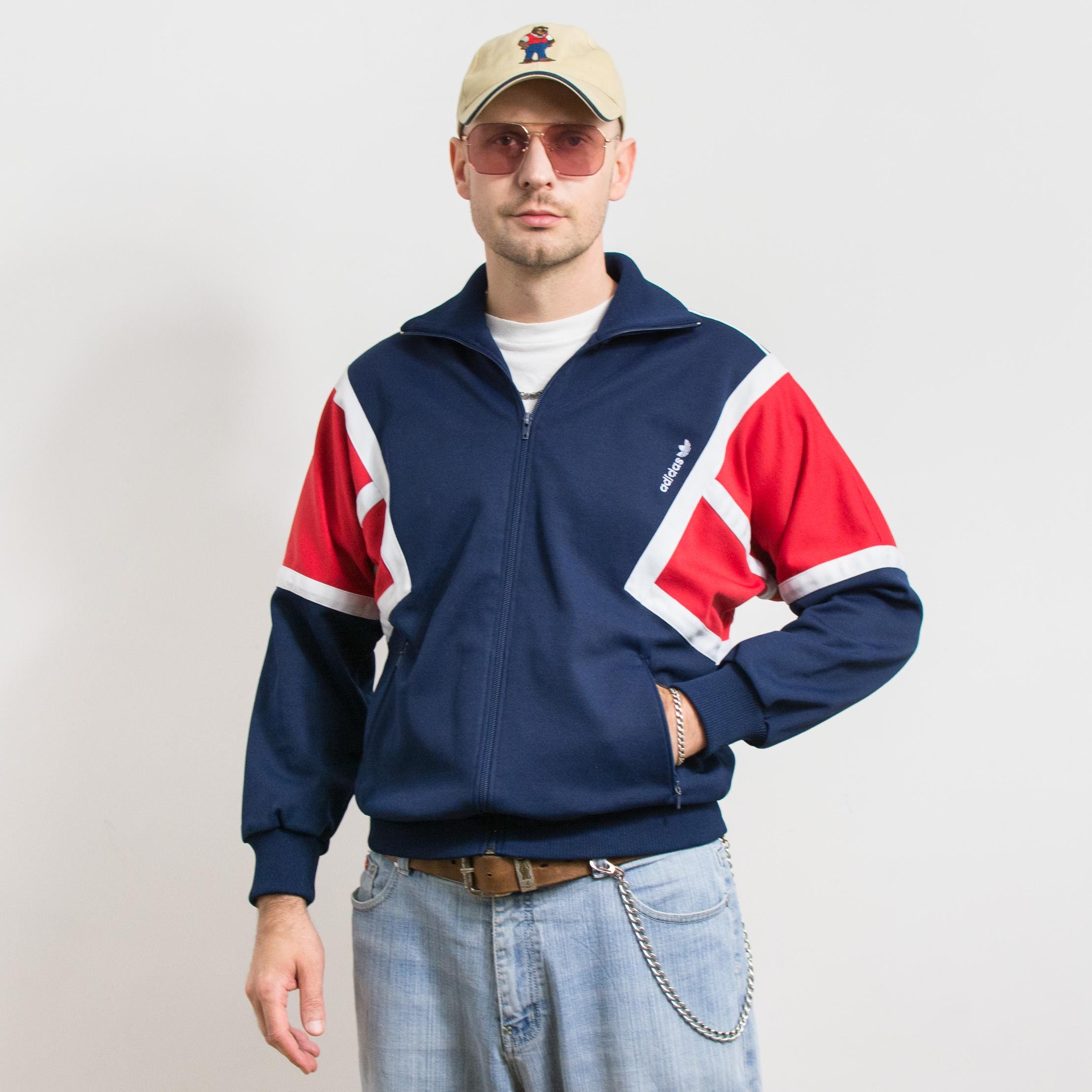 Adidas Track Jacket Vintage 80s Rare Collectors Piece Oldschool M