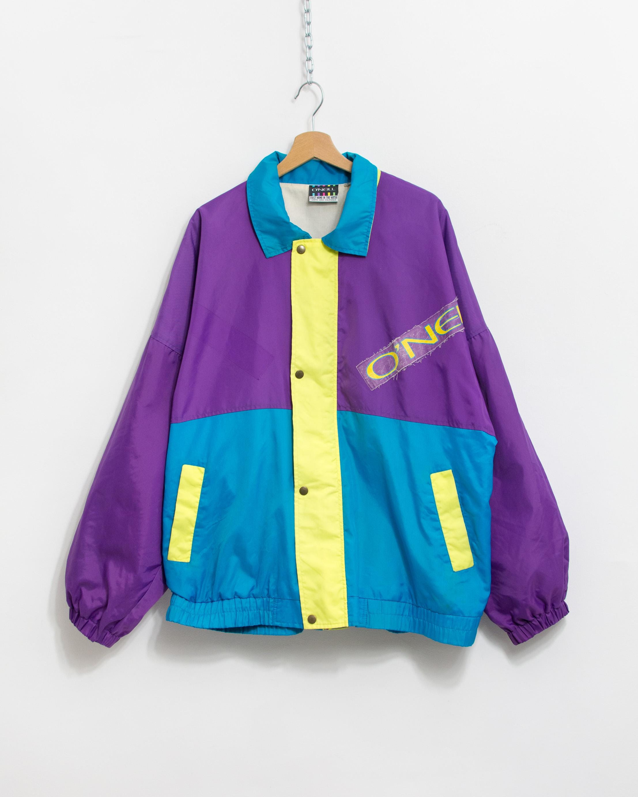 O'neill Jacket Vintage Colorblock Windbreaker Oversized Men Size