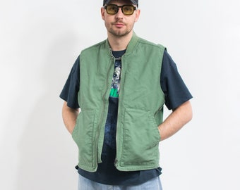 Large 70s / 80s Broken Zipper Eddie Bauer Lightweight Down Vest