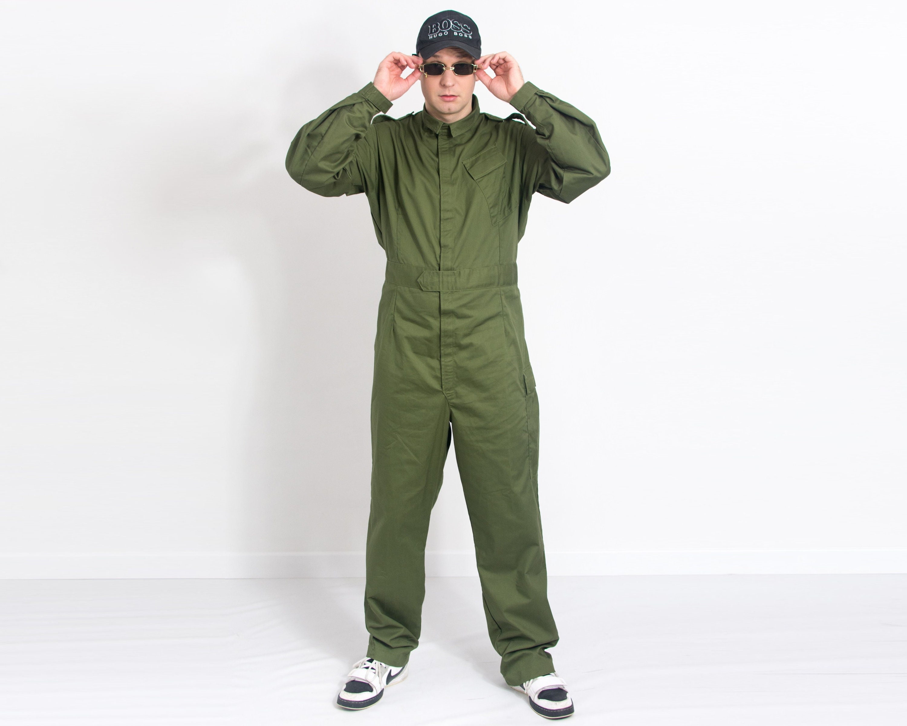 Green Coveralls Vintage Worksuit Jumpsuit Mechanic Uniform One Piece Flight  - Etsy | Coveralls, Vintage coveralls, Adult outfits