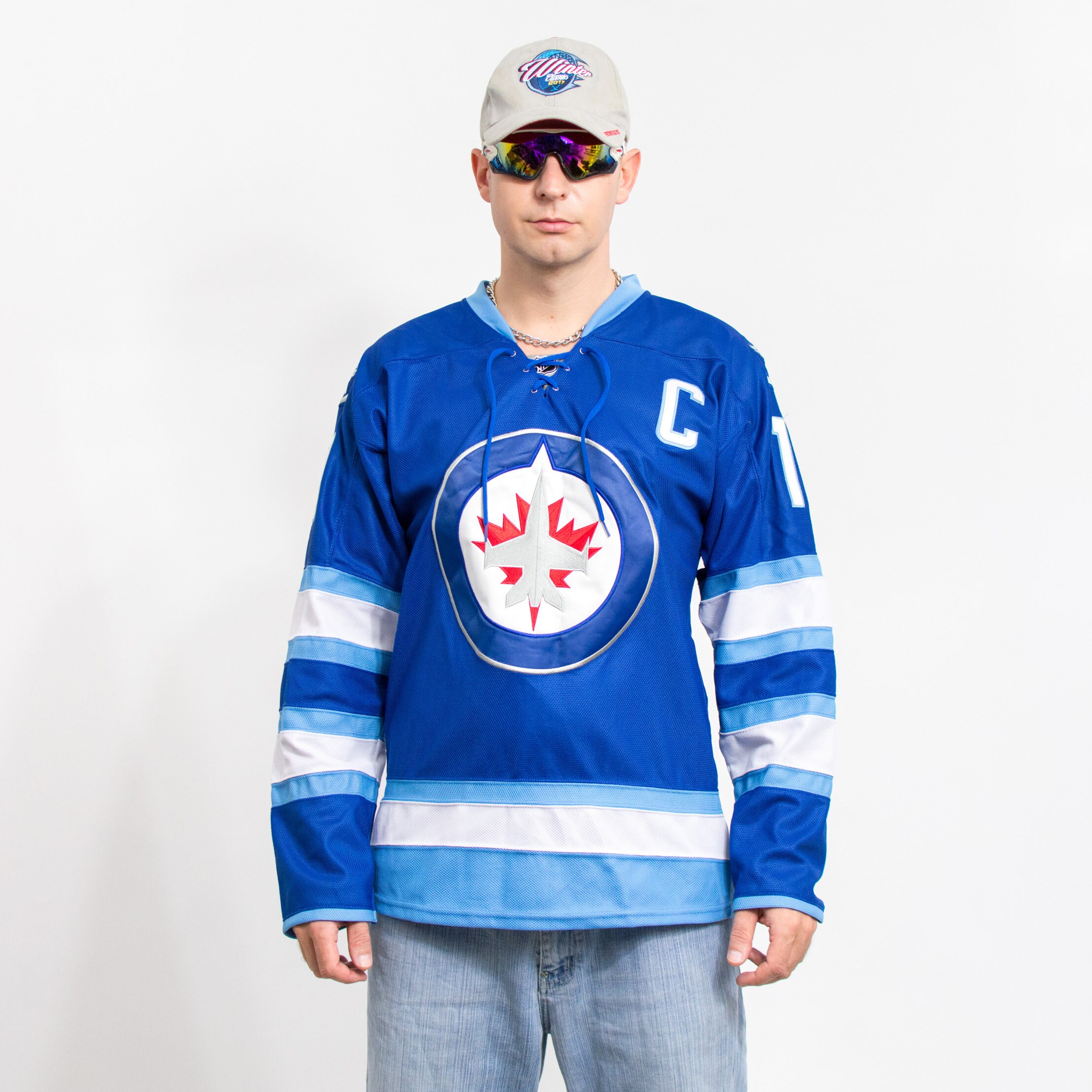 Reebok - 【Reebok】NHL Winnipeg Jets ゲームシャツ A-3449 Reebok koszulka VINTAGE hokejowa Winnipeg Jets jersey