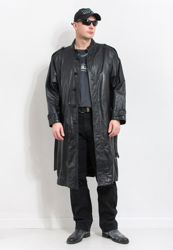 ジャケット・アウター Mods Italiana 90s Leather Trench Coat ジャケット・アウター Mods Italiana 90s Leather Trench Coat