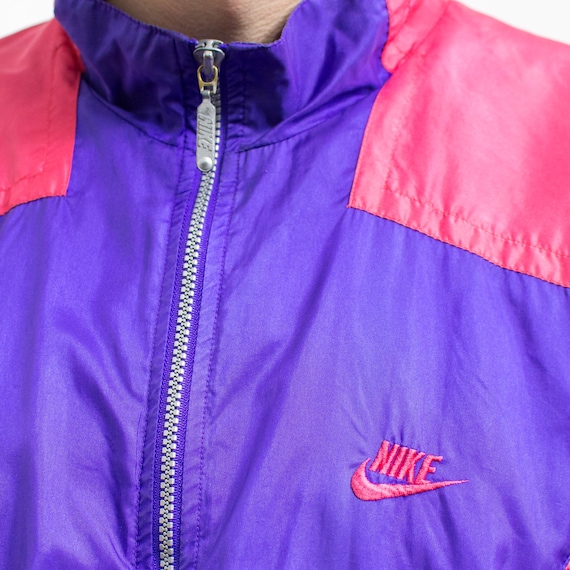 NIKE 90's Track Jacket Vintage Colorblock Windbreaker Men Size XL