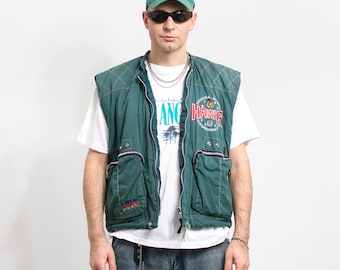 Indiana Hawks sleeveless jacket 90's NFL vest vintage men size S