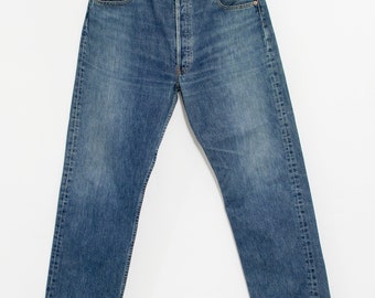 Levi's 501 Jeans Vintage Denim Button Fly Men Size W36 L32