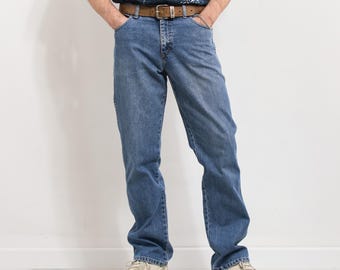 WRANGLER jeans Vintage blue denim men size W34 L34
