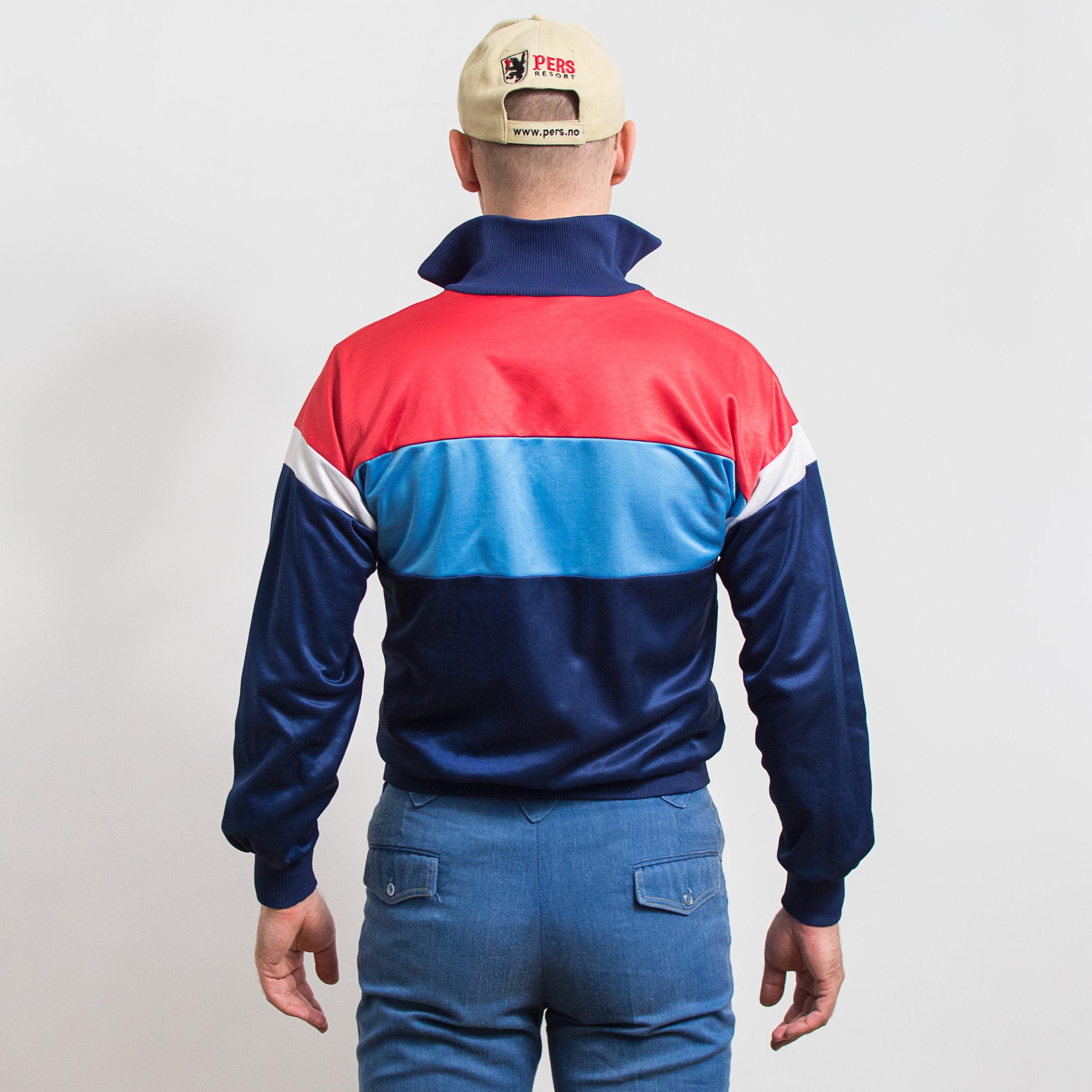 Adidas Track Jacket 80s Vintage | Multicolor Tracksuit Top | Men's
