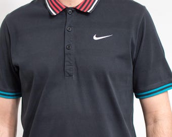 NIKE テニス ポロシャツ ヴィンテージ グレー 襟付き 半袖 メンズ