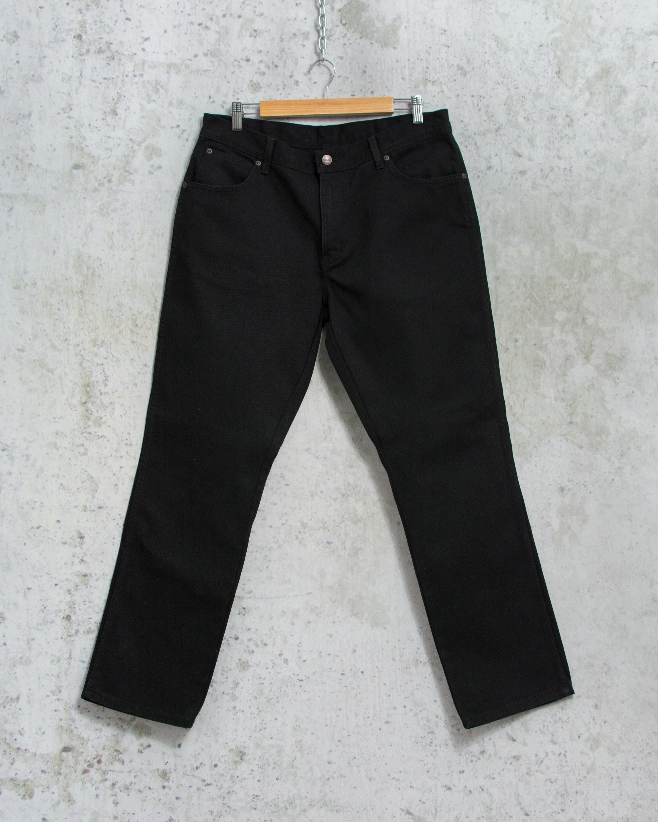 WRANGLER ブラック ジーンズ ストレート レッグ デニム サイズ W36 L30 