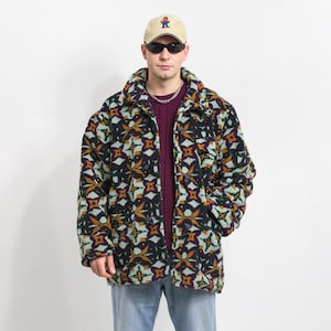 Vintage fleece jacket oversized winter men size L/XL
