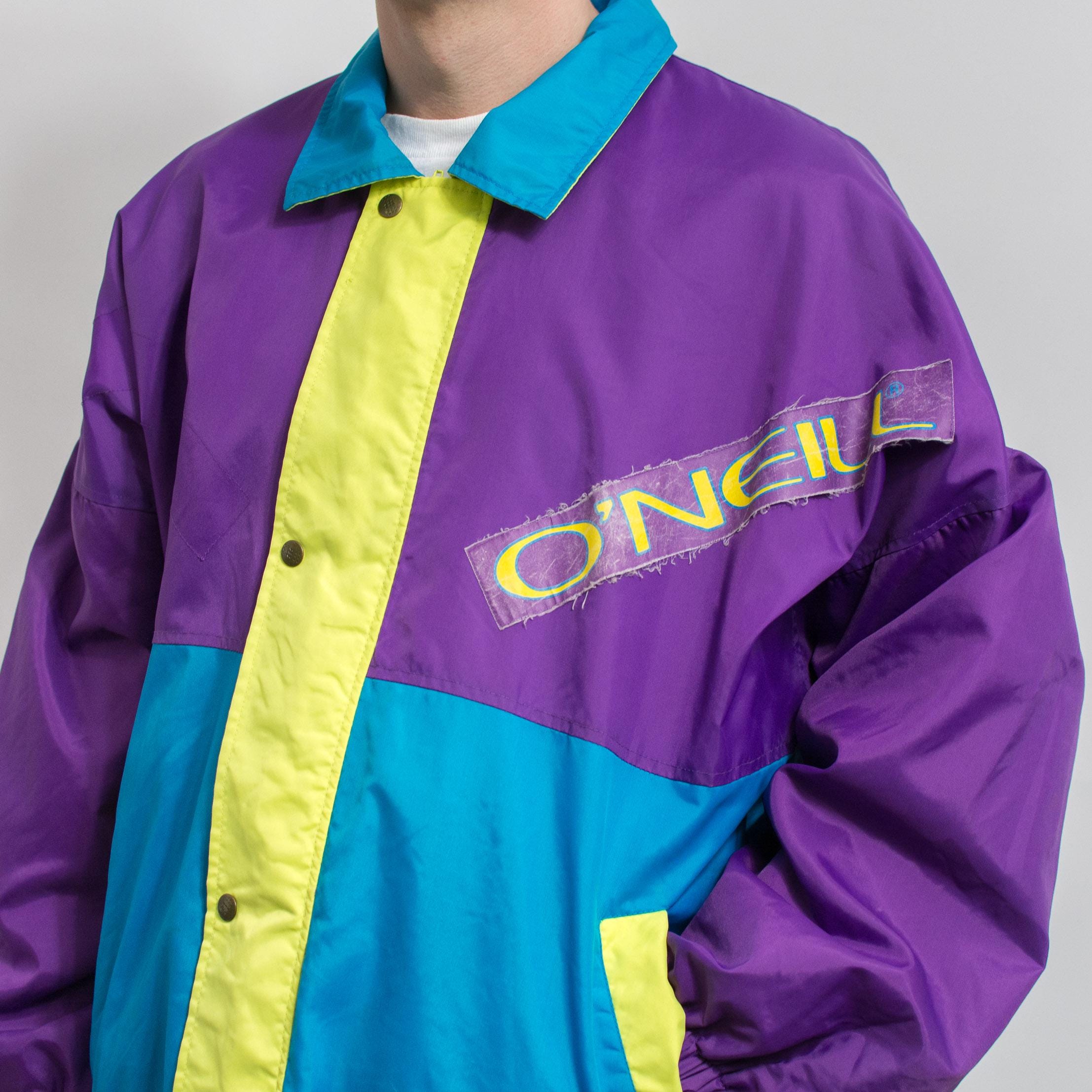 O'neill Jacket Vintage Colorblock Windbreaker Oversized Men Size