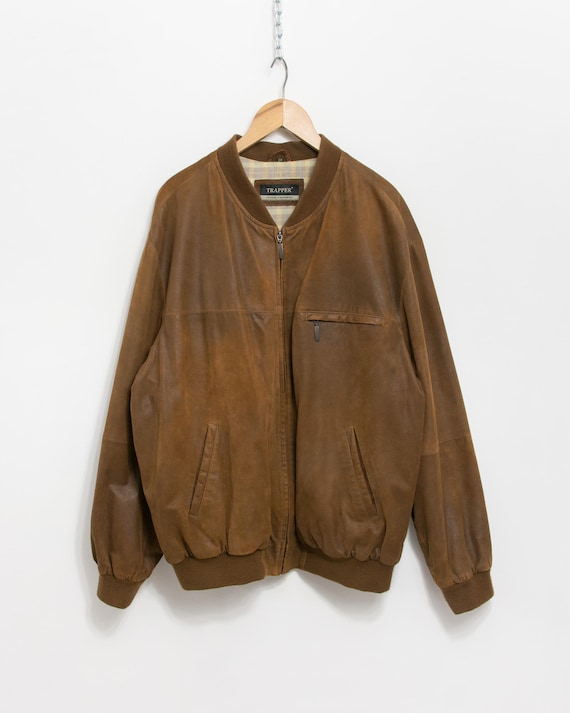 メンズ レザージャケット ブラウン 茶色 XXL ダークブラウン レザー