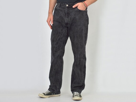 DKNY jeans Vintage W38 L32 Black vintage high wai… - image 2