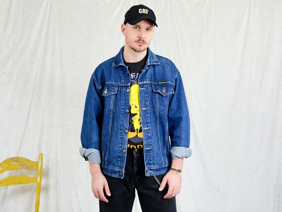 oversized 90s denim jacket
