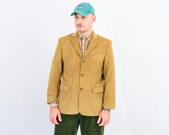 Vintage Corduroy Blazer Caramel Jacket 