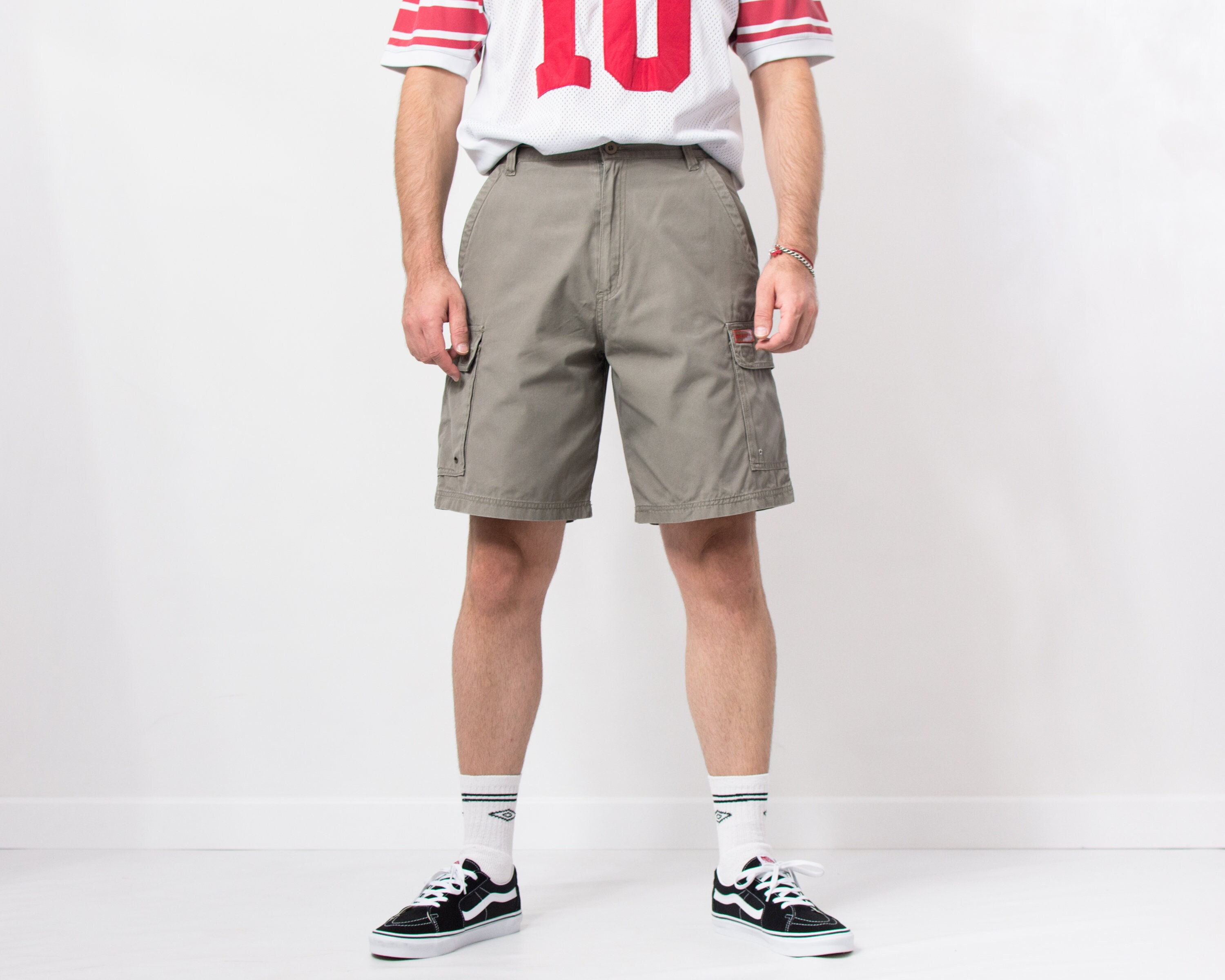Cargo Shorts Y2K Khaki Utility Vintage Blokecore Men Size W32 - Etsy