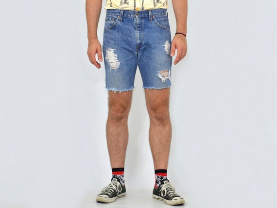 levi's cutoff shorts mens