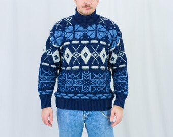 Norwegian Sweater Vintage Wool Jumper 
