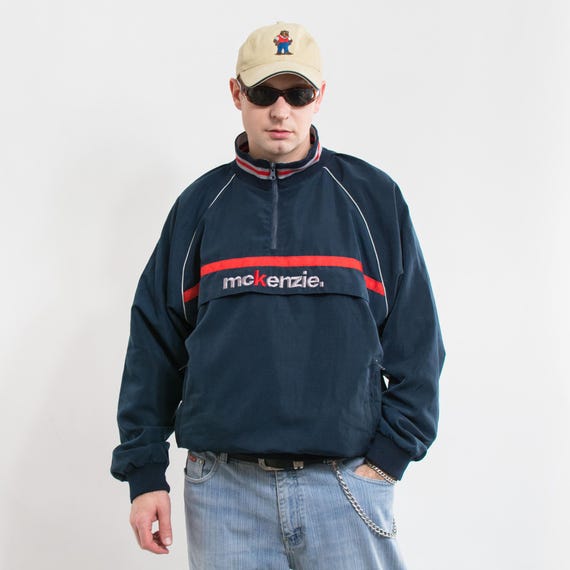 スタジャン vintage made in USA mackenzie jacket Mckenzie. Bomber Jacket Blue Vintage Men Oversized Size XL - Etsy