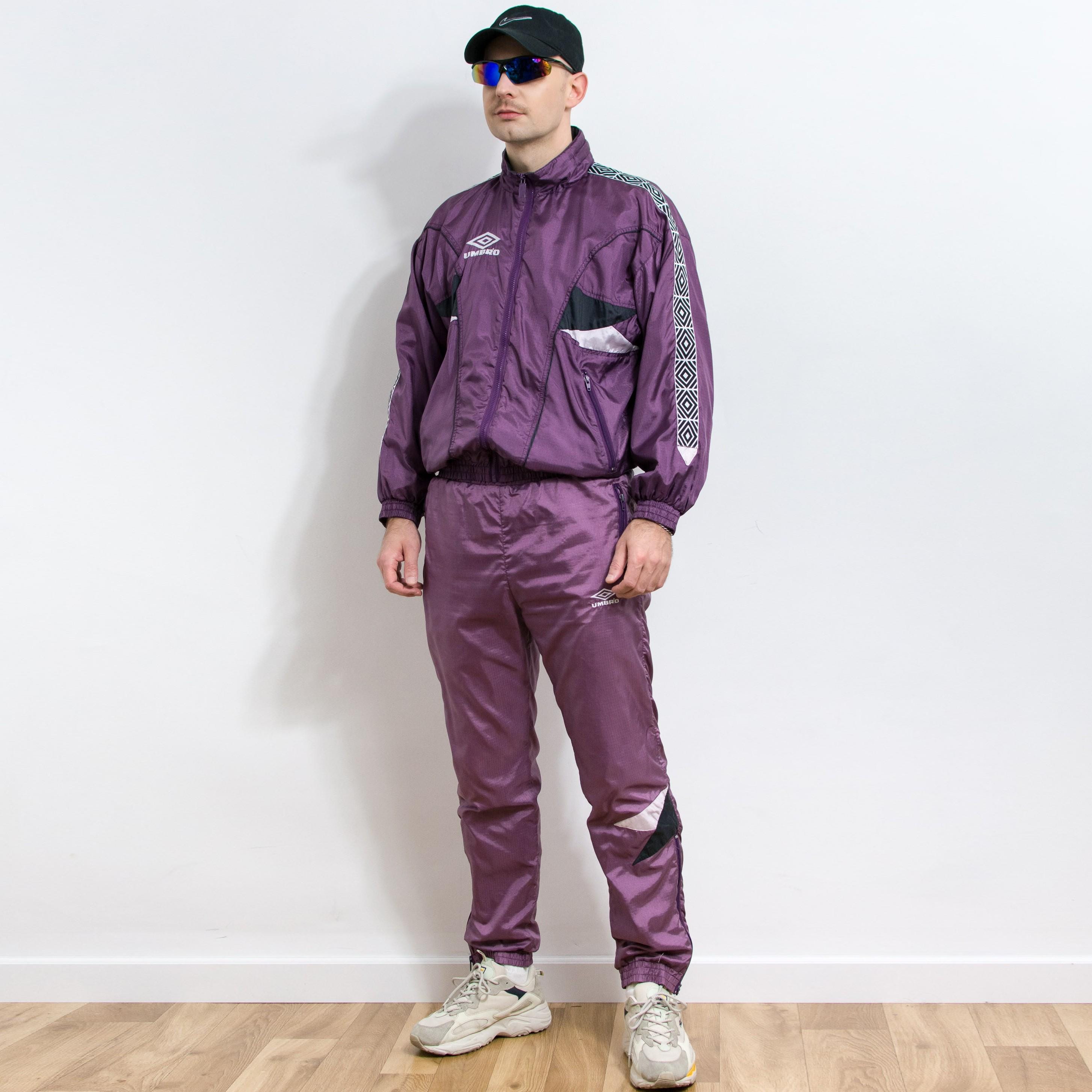 Umbro Tracksuit Vintage Purple Nylon Set Retro Sportswear M - Etsy
