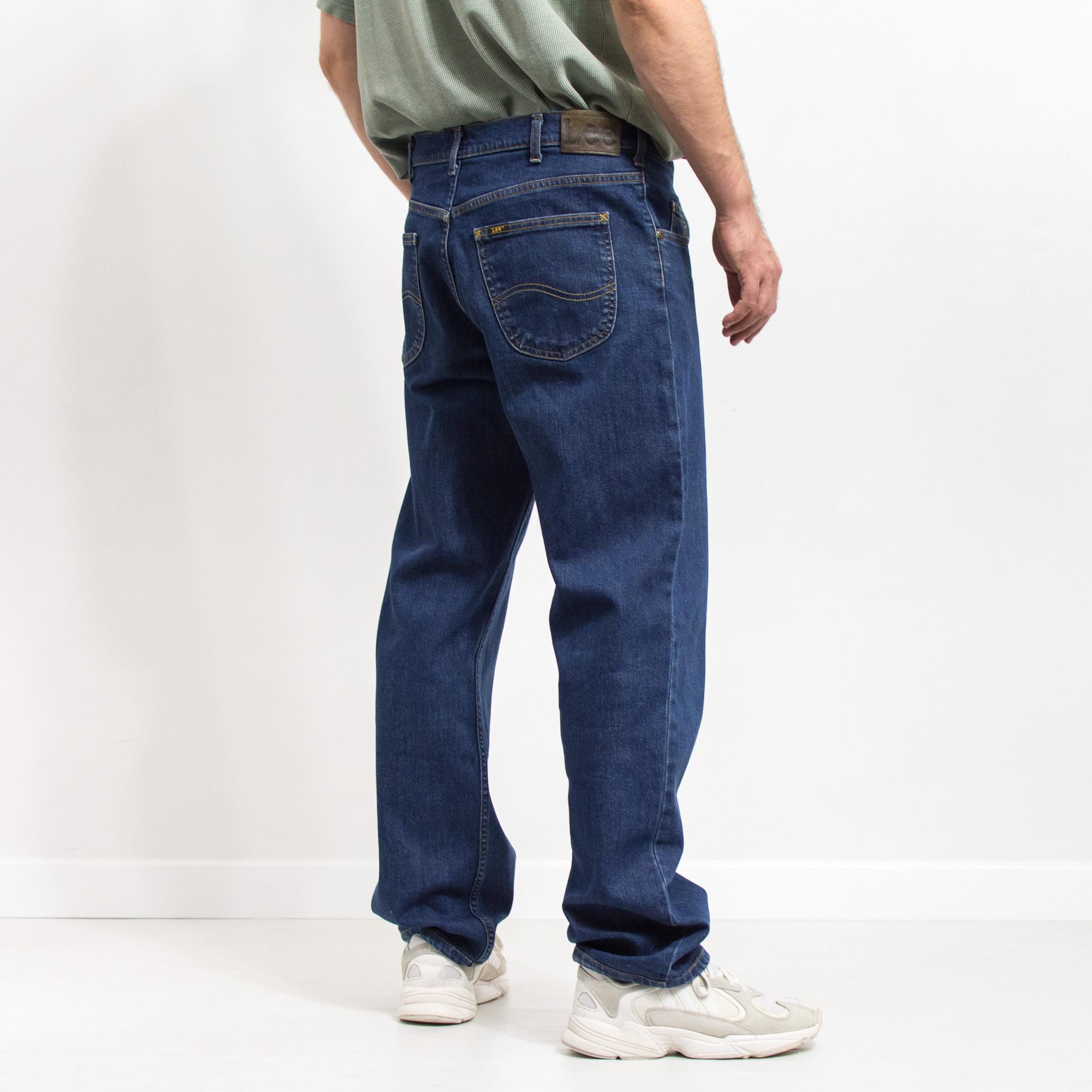 LEE Jeans Blue Denim Straight Leg Zip Fly Men Size W38 L31 - Etsy