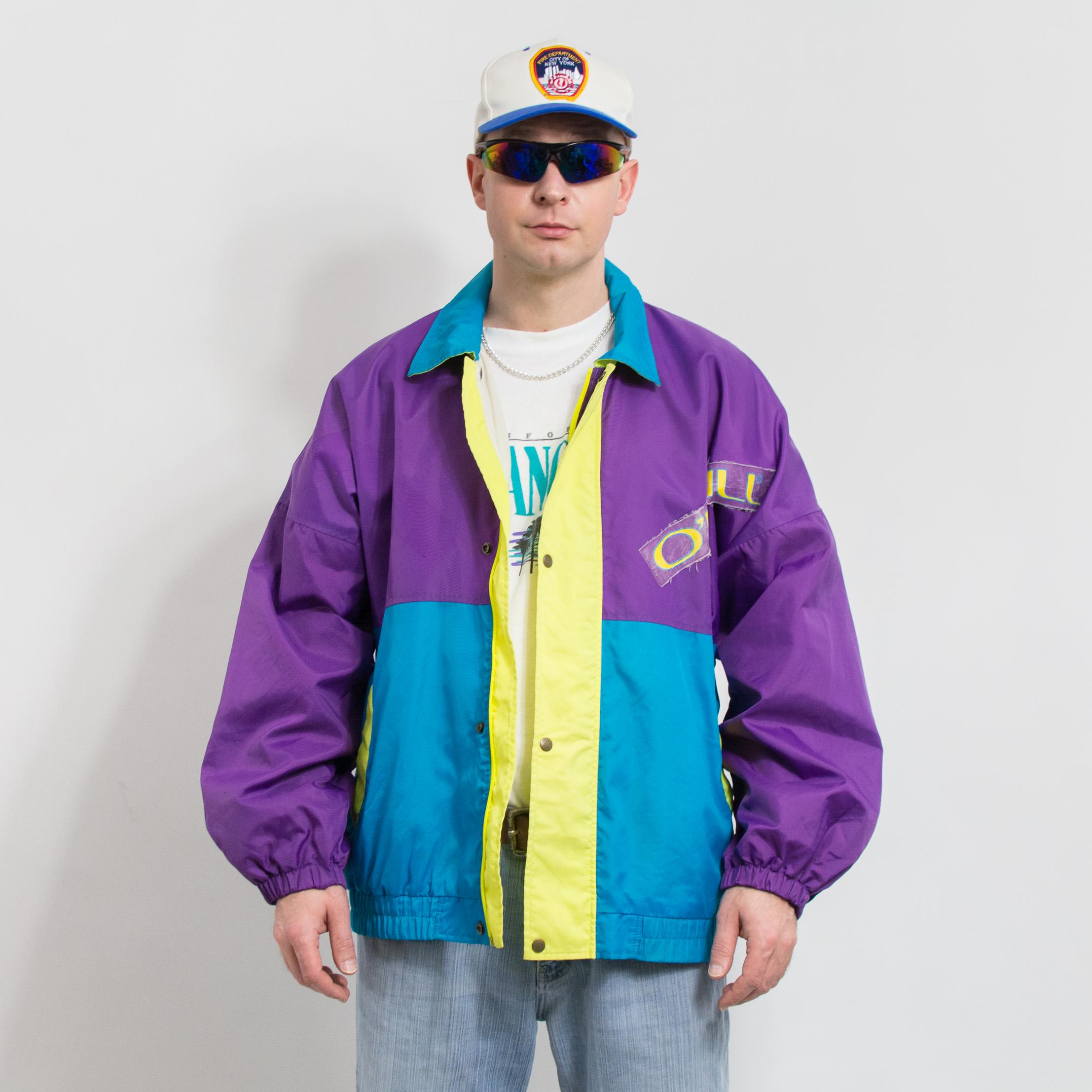 O'neill Jacket Vintage Colorblock Windbreaker Oversized Men Size