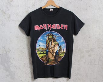 Iron Maiden Band T-shirt Black Heavy Metal S - Etsy